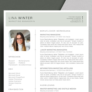 Plantilla de solicitud profesional CV Carta de presentación CV CV Palabra