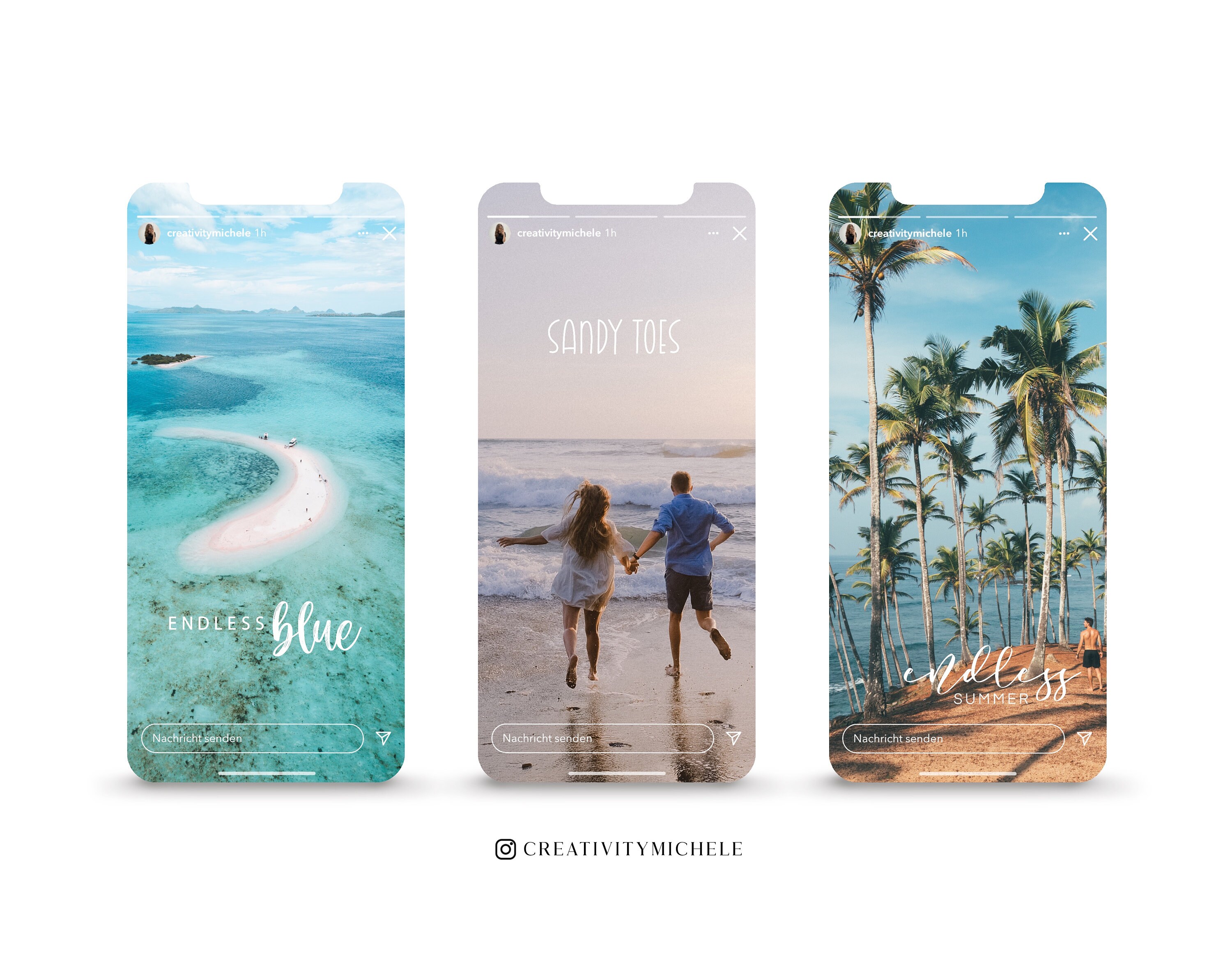 60+ Instagram Story Stickers Beach Travel Summer Vacation PNG Digital ...
