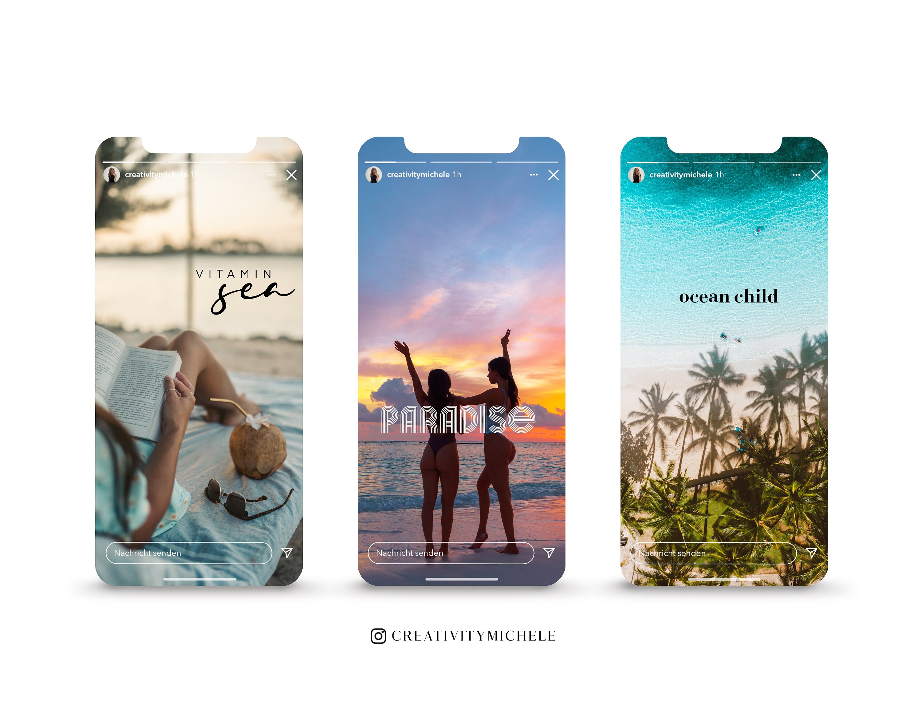 60+ Instagram Story Stickers Beach Travel Summer Vacation PNG Digital ...