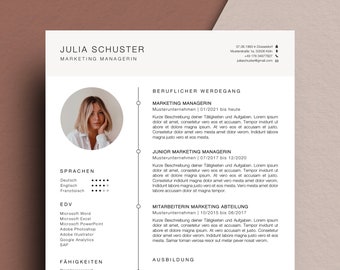 Professional application template CV cover letter