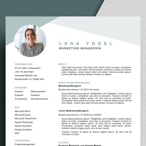 Carta de presentación de currículum de plantilla de aplicación profesional