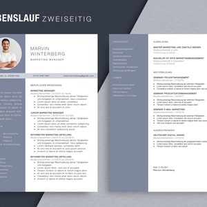 Professional application template CV cover letter image 4