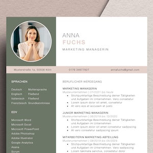 Professional application template CV cover letter