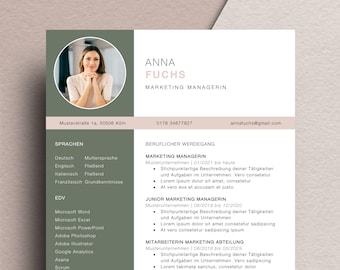 Professional application template CV cover letter