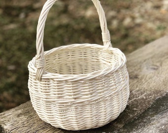 White willow baskets, Rattan basket, Set of children's baskets, Easter woven baskets, Willow wicker baskets, Gifts, Wooden basket