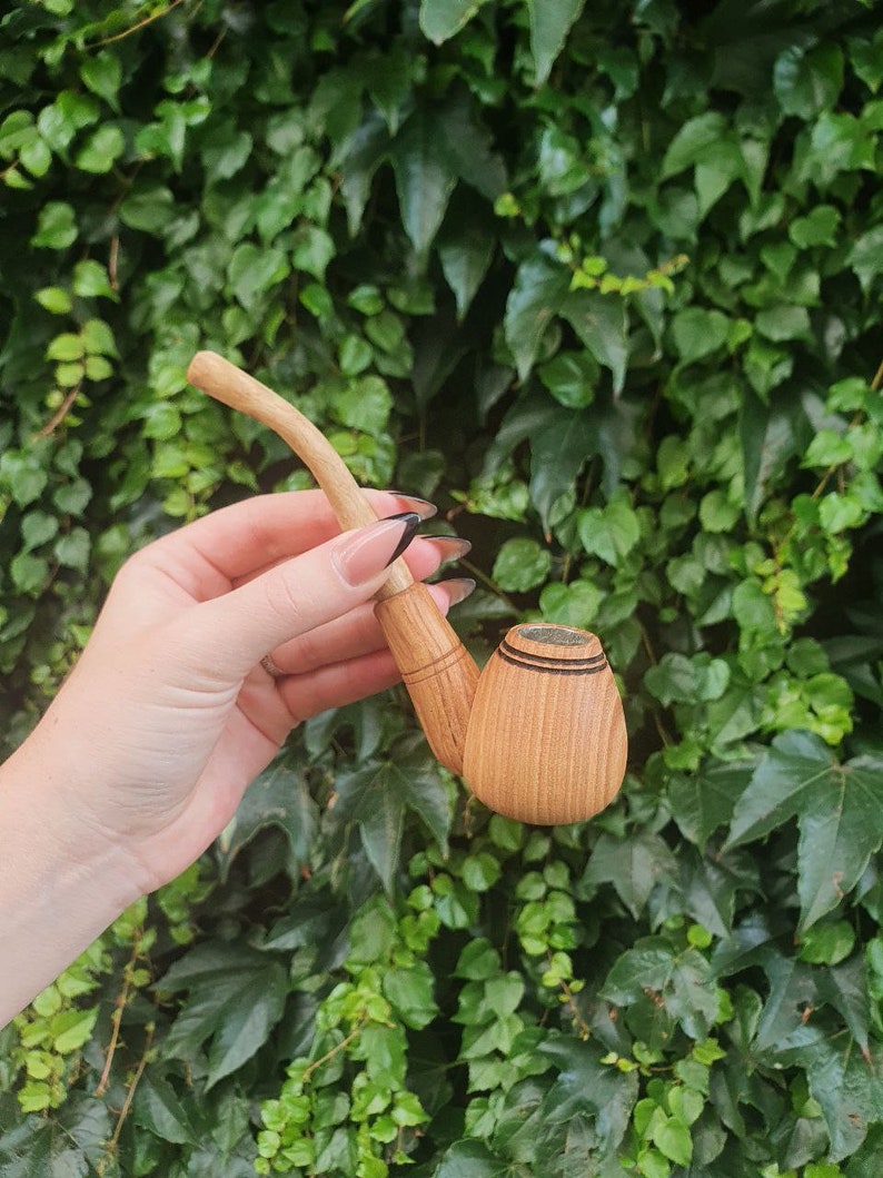 Cherry Tobacco Pipe, Wooden Pipe, Smoking Pipe, Ukrainian Pipe, Tobacco