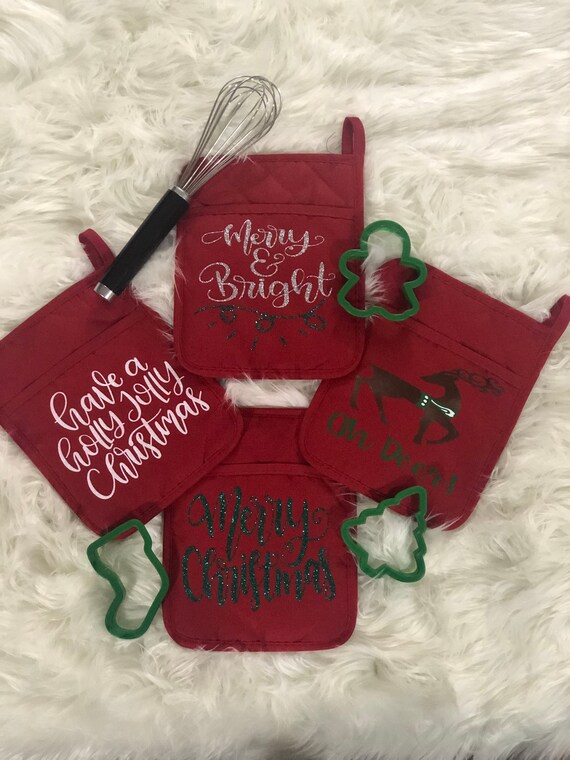 Download Free Holiday Pot Holder Christmas Potholders Christmas Gift Etsy SVG DXF Cut File