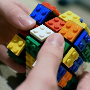 Rubik's-type Cube made of Lego