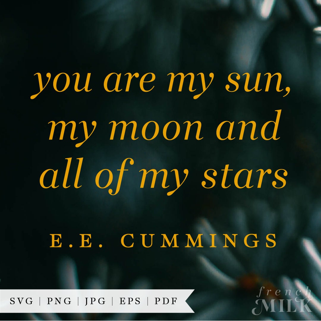 You Are My Sun My Moon and All of My Stars SVG PNG EPS | Wedding Signs ...