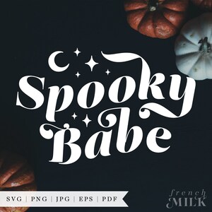 Spooky Babe Retro Halloween Shirt SVG PNG EPS