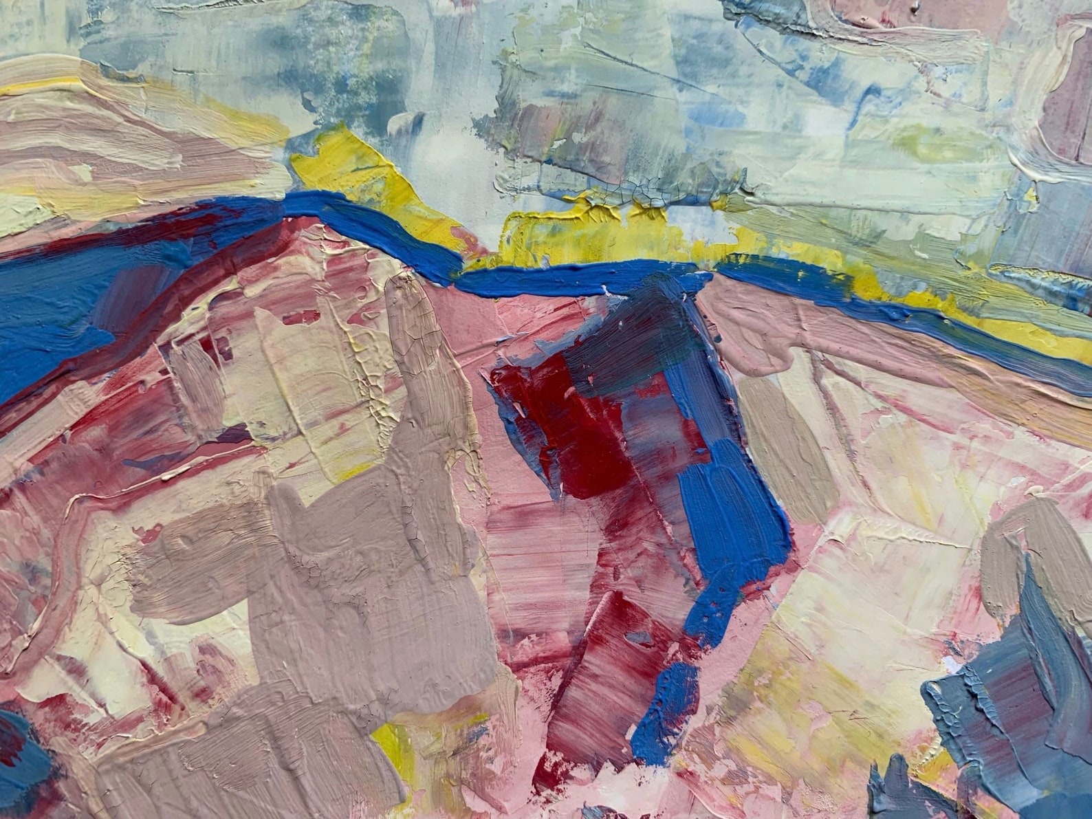 Abstract mountain art abstract mountain painting mountain Etsy