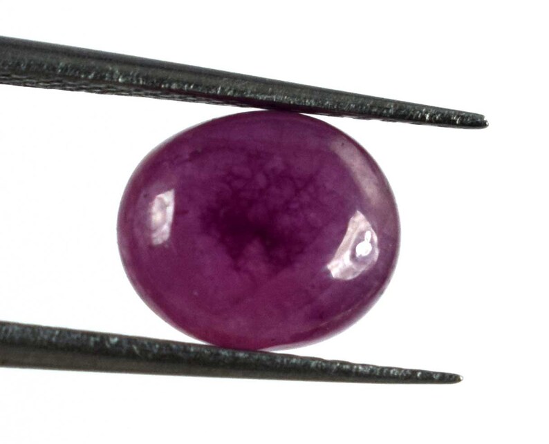 Oval Cabochon 2.55 Ct Burma Red Ruby Loose Gemstone 100/% Natural AGSL Certified D7738