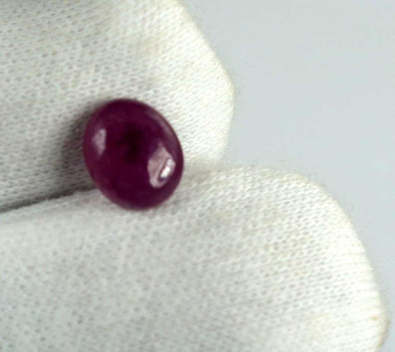 Oval Cabochon 2.55 Ct Burma Red Ruby Loose Gemstone 100/% Natural AGSL Certified D7738