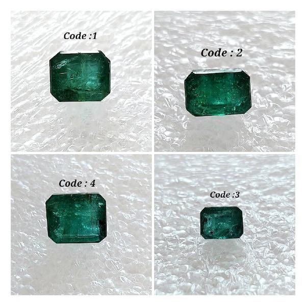 Bestseller 100% Natural Emerald Faceted Cut Gemstone/Zambian Emerald Cut Stone/Octagon Shape Emerald/Emerald Gemstone/Emerald Ring Gemstone