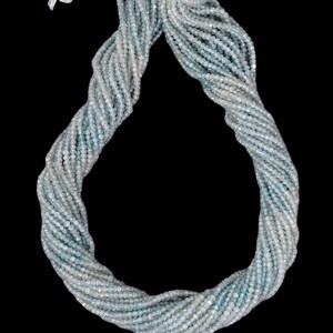Blue Zircon Micro Faceted Shaded Rondelle /Zircon Faceted Beads/Zircon Gemstone/Zircon Faceted Rondelle/2 Mm/13&quot;Strand/1740