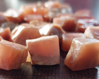 Raw Chocolate Moonstone: Natural Untreated Gemstone Rough (5 Pieces)