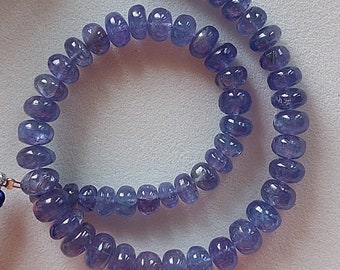 Natural Tanzanite Rondelle Beads: 8" Strand, 4.5-10mm / TSB-R4