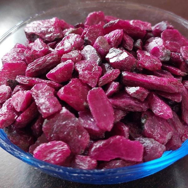 AAA+++ Large Natural Ruby Rough~Ruby Gemstone ~Ruby Raw~ Red Ruby ~ Precious Ruby Rough ~Tanzania Ruby~Extra large ruby ~10 Pieces lot