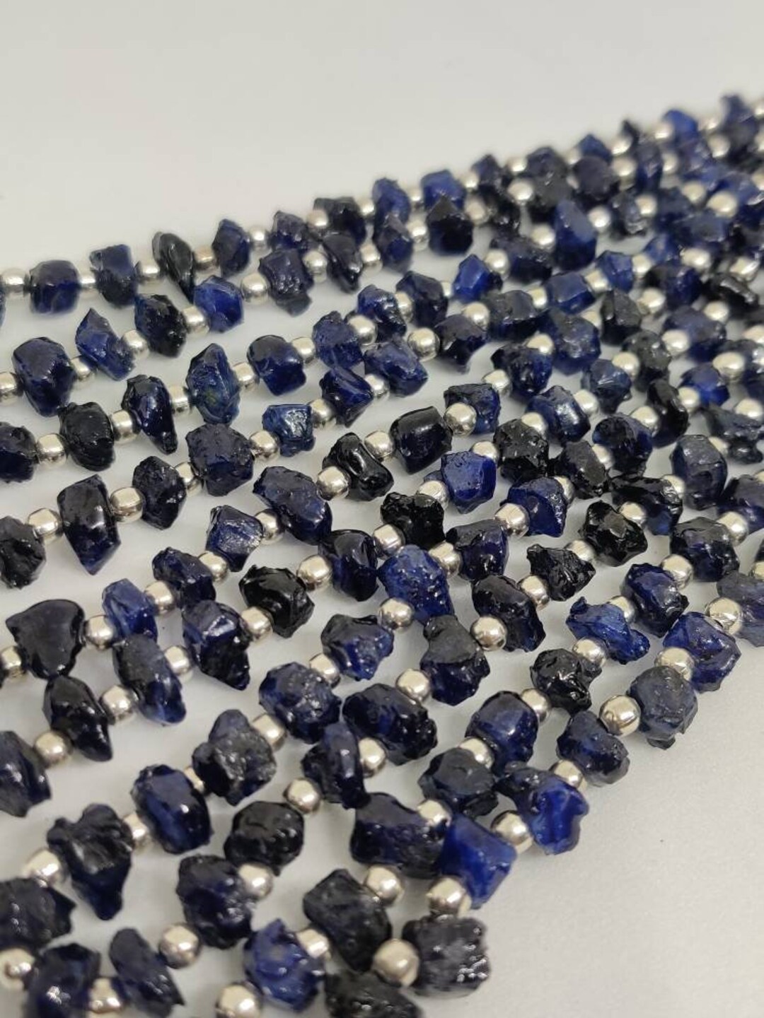 Finest Natural Blue Sapphire Raw/blue Sapphire Beads/blue - Etsy
