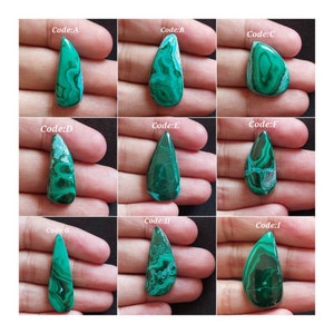 AAA + Crisocola Malaquita de Forma Extravagante/Cabochão Malaquita Verde/Pedra Preciosa Malaquita/Pedra Preciosa Solta com Costas Planas/Pedra Preciosa Malaquita Calibrada
