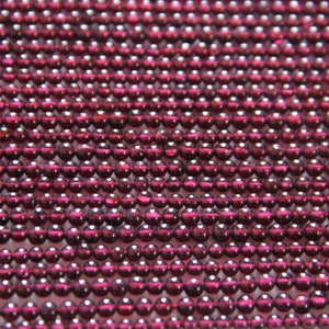 Fine Quality! 12.5" Strand, 2.5-3 MM Natural Rhodolite Garnet Round Beads/Rhodolite Garnet Smooth Beads/Round Beads/Rhodolite Garnet Balls