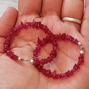 Center Drilled Tiny Natural Ruby Raw/Ruby Gemstone Raw/Ruby Rough/Red Pink Shade/Precious Raw/3-6 mm Size/100 Pieces lot
