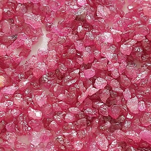 100 Red Ruby Rough Stones: 3-5mm Loose Gemstones / 1818 - Etsy