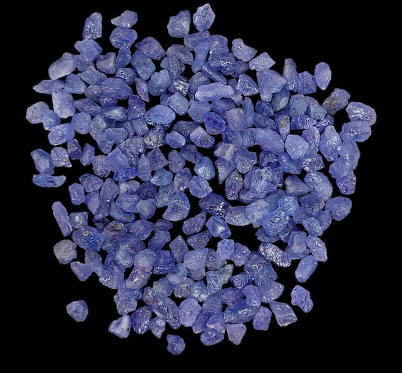 天然タンザナイト原石：原石結晶（6～11 mm、20個） - Etsy 日本