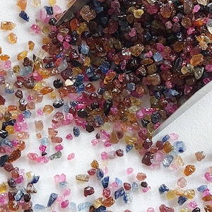 100 Pieces, 2-4 Mm Natural Untreated Multi Sapphire Raw/Mix Sapphire Rough/Multi Sapphire Rough/Precious Gems Raw/Wholesale Sapphire/RJS-089