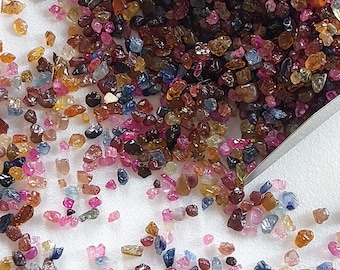 100 Pieces, 2-4 Mm Natural Untreated Multi Sapphire Raw/Mix Sapphire Rough/Multi Sapphire Rough/Precious Gems Raw/Wholesale Sapphire/RJS-089