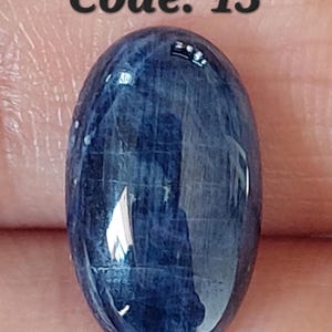 Fantastisch! Verwarmde natuurlijke blauwe saffier ovale vorm gladde cabochon/edelsteen blauwe saffier/gladde saffier/platte achterkant/CBN-081