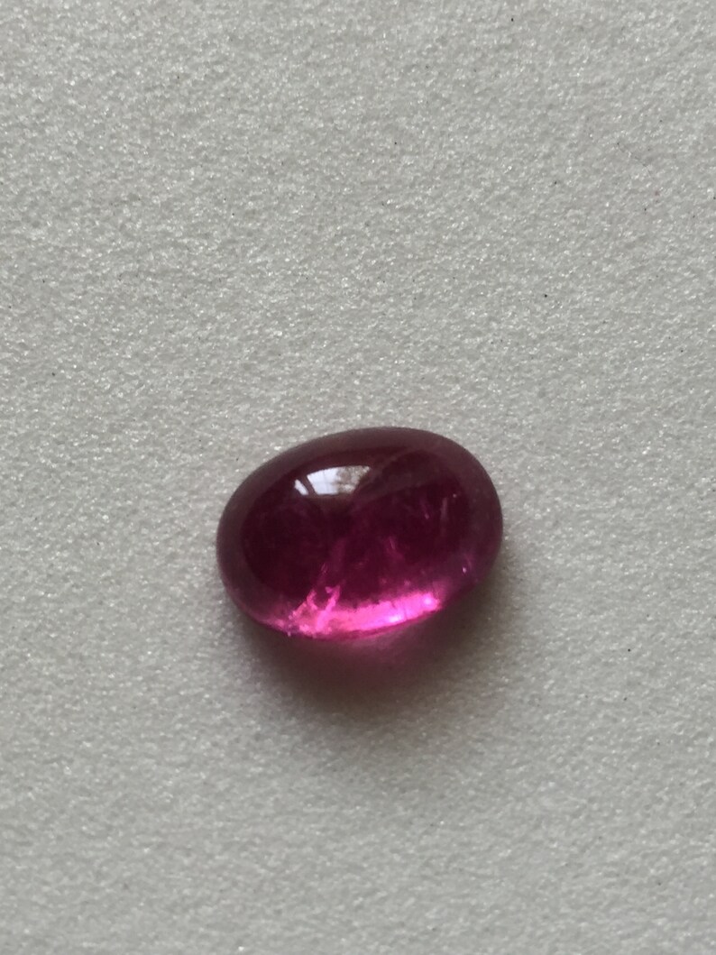 9.1x12.6 Mm Natural Rubellite Tourmaline ~Red Tourmaline ~ Rubellite Cabochon~ Oval Shape Rubellite ~Flat Back Loose Gem Stone