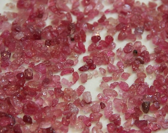 4-8 Mm Natural Ruby Rough ~Ruby Gemstone~Ruby Rough Raw~Pink Ruby Stone~Precious Ruby Rough ~Top Ruby Stone~Loose Gemstone~100 Pieces