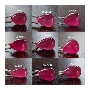 Superb Ruby Smooth Teardrops Shape Beads /Red Ruby Smooth beads/Ruby Smooth Teardrops Beads/Ruby Beads/Side Drilled Ruby Beads