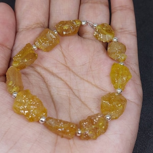 Yellow Sapphire Rough: 10-Piece Lot, Vertical Drilled, 10-15mm