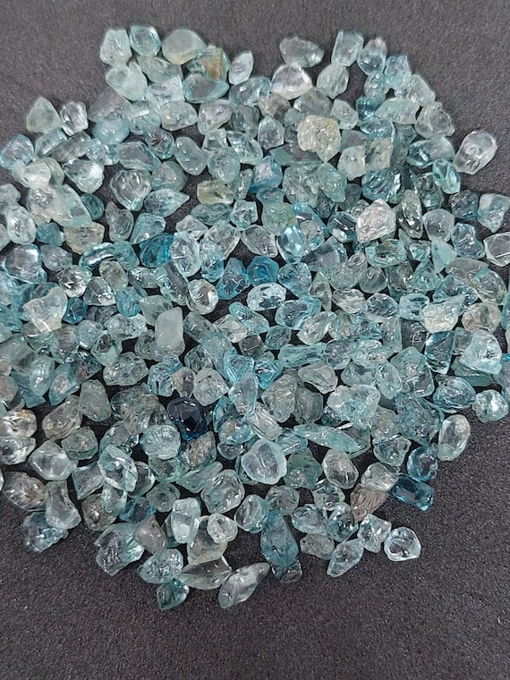 50 Piece blue Zircon Raw Zircon Raw natural Zircon blue Zircon