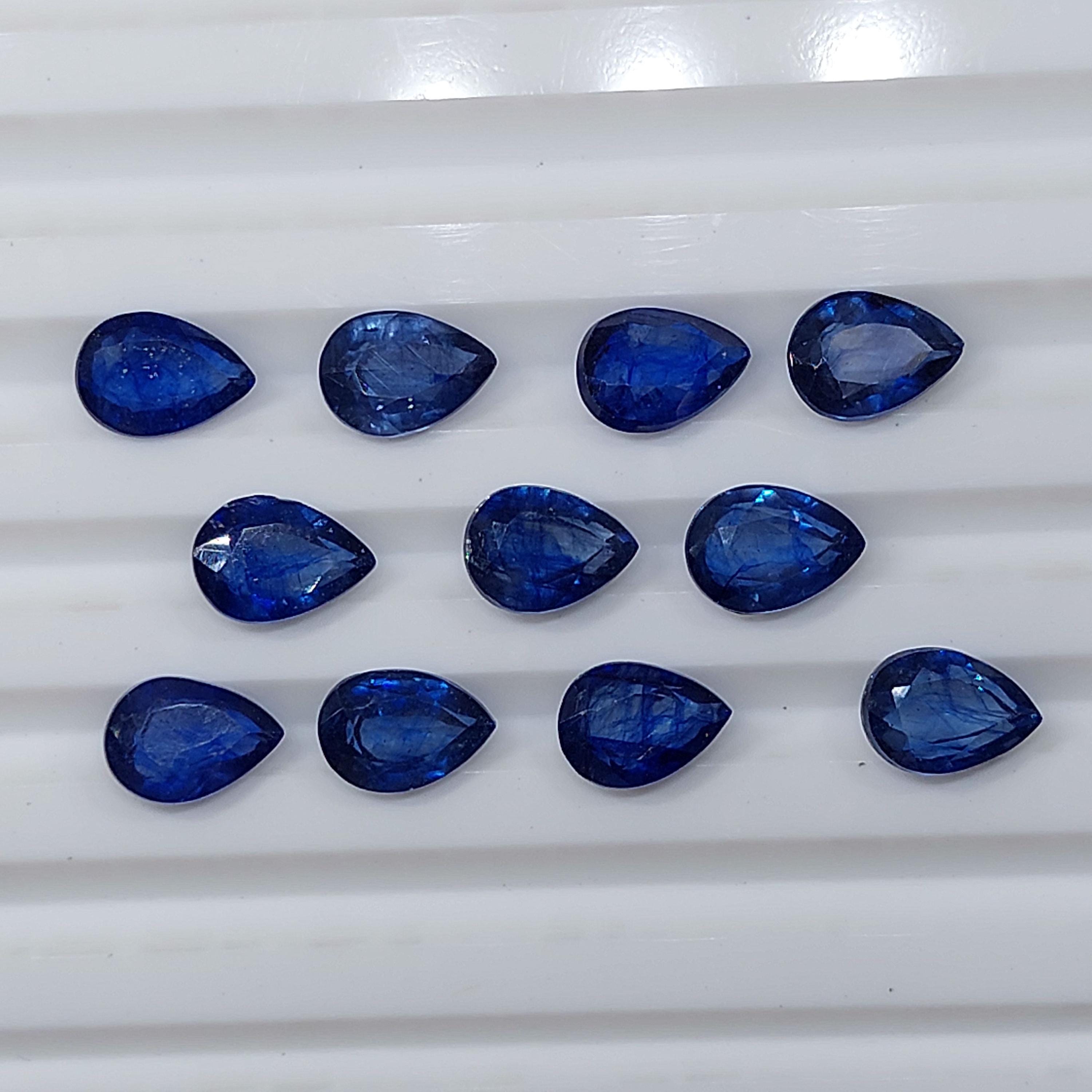 Saphir Bleu Naturel Poire 32,30 Carats - Taille Inde, Origine Afrique, Huilé - Pour Création Joaillerie