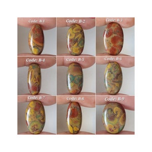 Natuurlijke fruitjaspis ovale vorm gladde cabochon/halfedelsteen voor sieraden/fruitjaspis cabochon/gratis boren beschikbaar/FJC-B