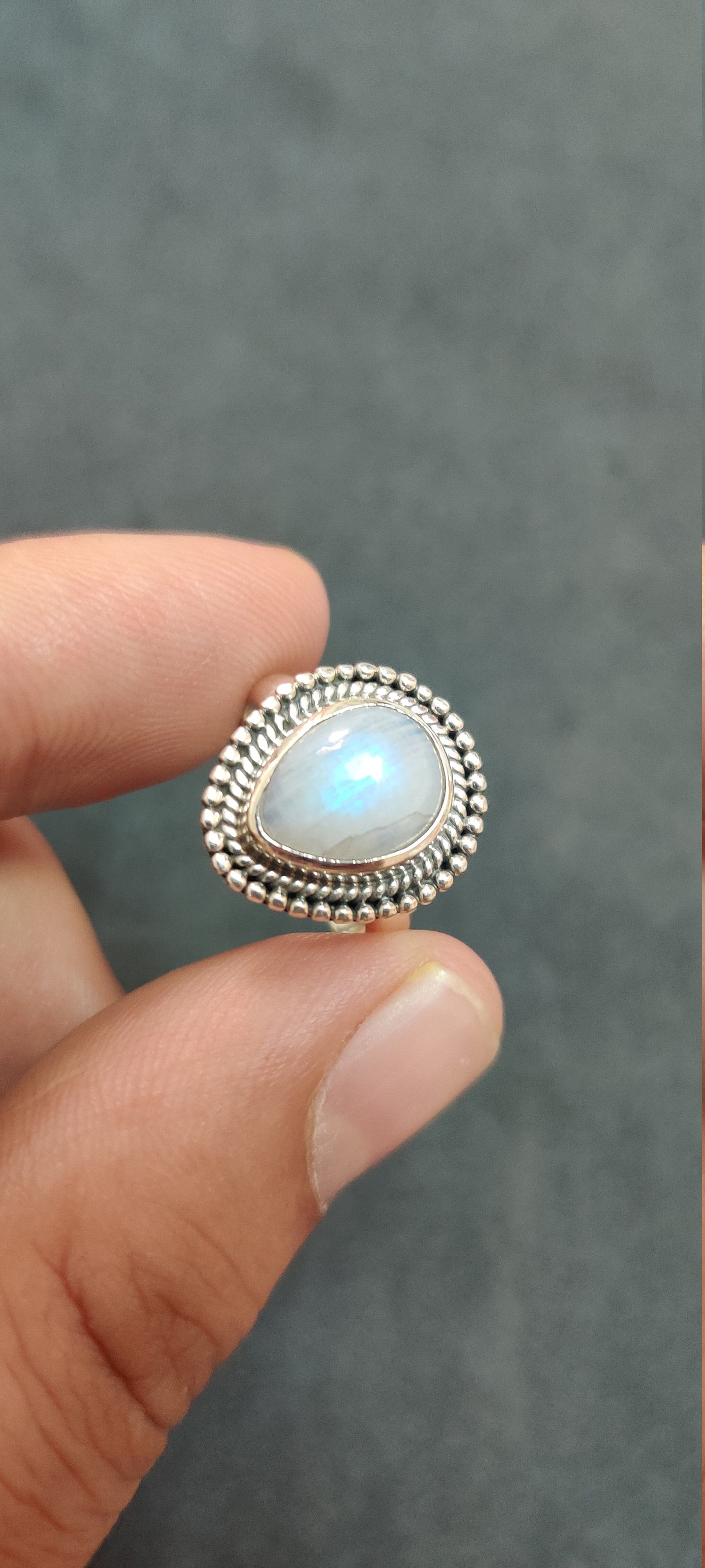 moonstone statement ring