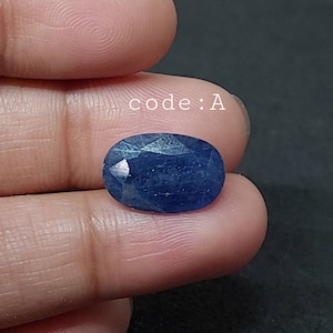 1 Piece Natural Blue Sapphire Cut Stone/Blue Sapphire Faceted Oval Shape/Blue Sapphire Gemstone/Oval Shape/Sapphire Cut Stone/Loose Gemstone