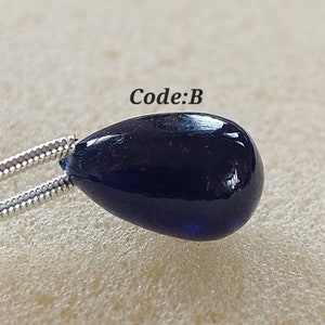 Smooth Blue Sapphire Teardrops Shape Beads /Blue Sapphire Smooth beads/Sapphire Smooth Teardrops Beads/Side Drilled