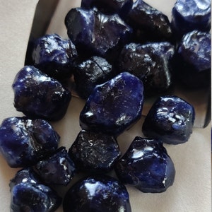 Extra Large Natural Blue Sapphire Raw/Blue Sapphire Rough/Blue Sapphire Gemstone/Sapphire Raw/September Birthstone/14 to 20 Mm/Code:44