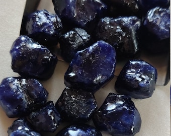 Extra Large Natural Blue Sapphire Raw/Blue Sapphire Rough/Blue Sapphire Gemstone/Sapphire Raw/September Birthstone/14 to 20 Mm/Code:44