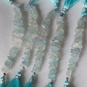 20 Pieces/Natural Aquamarine Center Drilled Rough/Aquamarine Polished Rough/Aqua Gemstone Raw/Aqua Crystal/Aquamarine Gemstone/ 7-12 Mm/2359