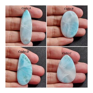 Großartiger Larimar Cabochon/Sky Larimar/Stefilias Stein/Pektolitstein Larimar/Larimar Loser Edelstein/Großer Larimar Cabochon/Mix Form Larimar