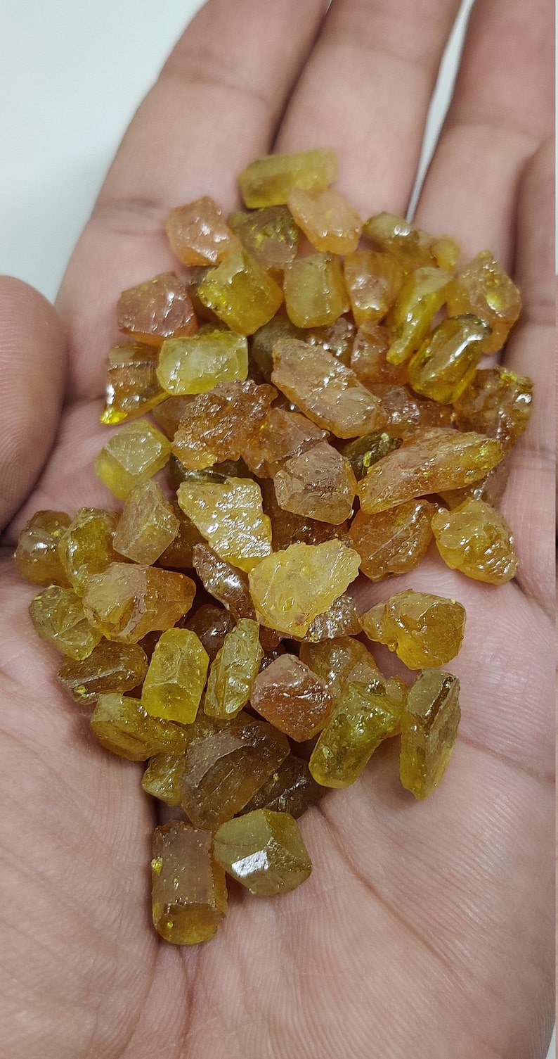 Large Natural Yellow Sapphire Raw Material/yellow Sapphire Etsy