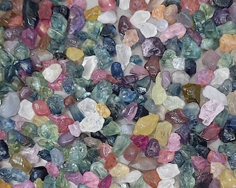 100 Piece Natural Sapphire Rough/Mix Sapphire Rough/Multi Sapphire Rough stone/Precious Raw/Wholesale Sapphire Raw/2-4 Mm