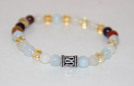 Buy Multi Stone Bracelet Multi Color Bracelet Beaded Bracelet