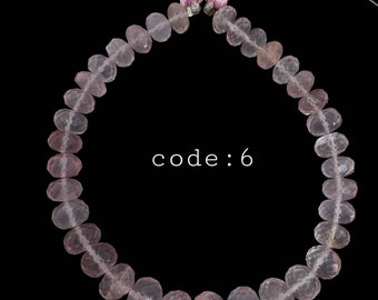 AAA Rosenquarz Facettierte Rondelle Perlen: Rosa Edelstein (6-11 mm)