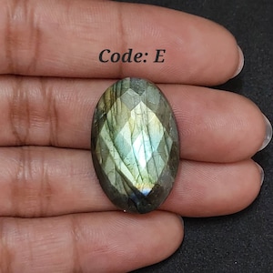 Natural Blue Labradorite Cabochon/Blue Flashy Labradorite/Oval Shape cut stone/ Loose Labradorite Gemstone/Flat Back/Healing Crystals